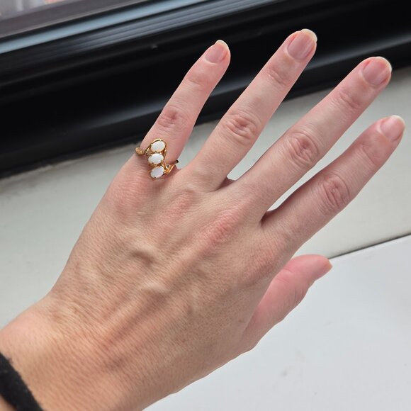 FREE SHIPPING Vintage 14k gold Real Diamonds 💎 ring bundle set of 2 - Picture 10 of 10